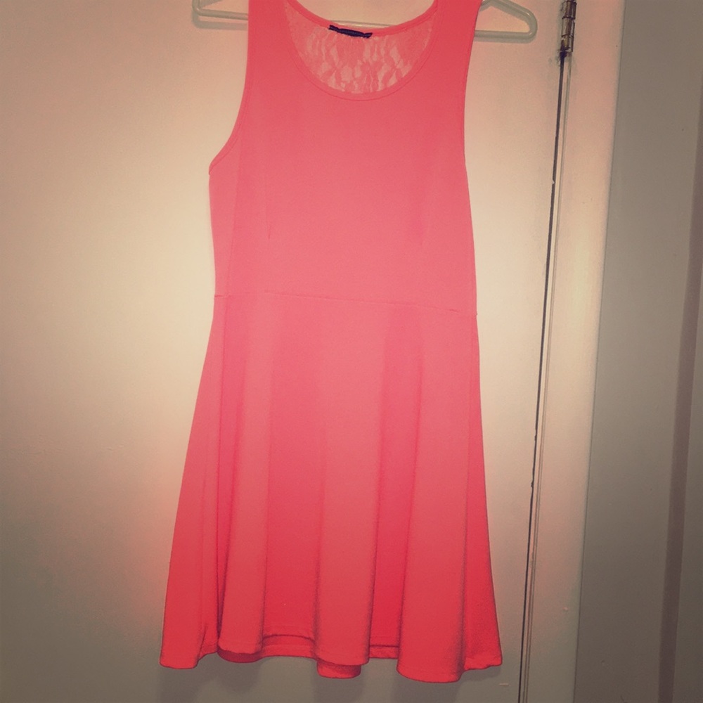 pink neon dress